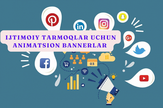 Ijtimoiy tarmoqlar uchun animatsion bannerlar yaratish