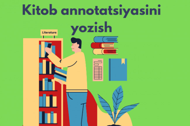 Kitob annotatsiyasini yozish