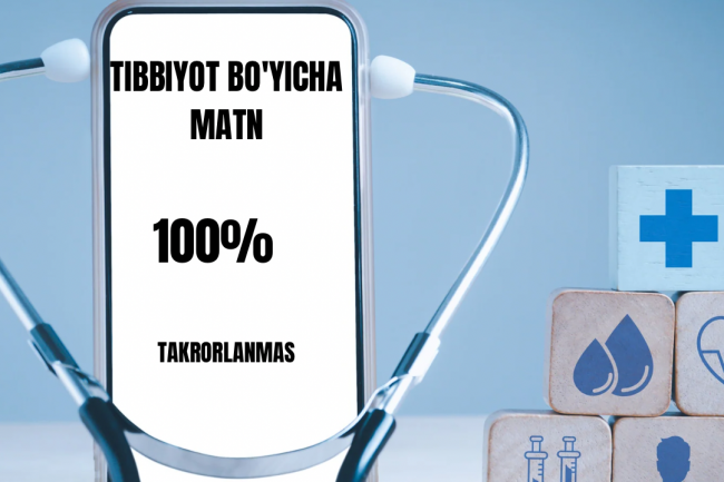 Tibbiyotga oid matnlar tibbiy maqolalar