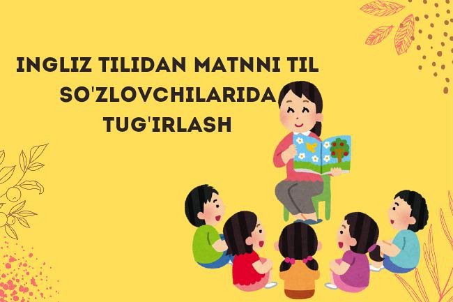 Tayyor  matningizni ingliz til sozlovchisida  tekshirish va tahrirlash