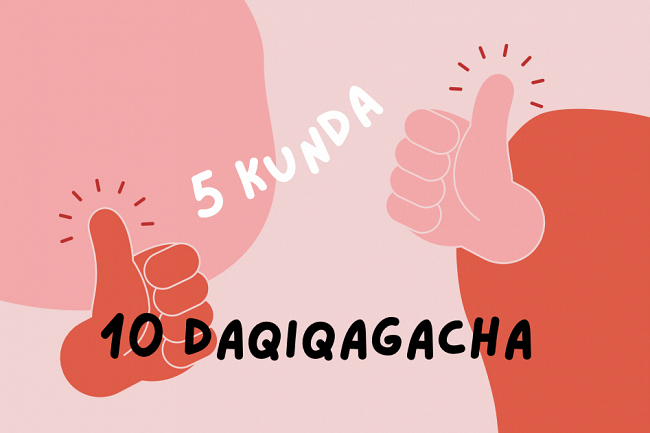 Kuniga 5 ta tashrif buyuruvchi Bir oy davomida xulq-atvor omillari