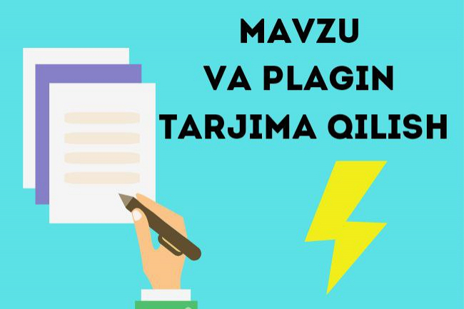 Wordpressga mavzu yoki plaginni tarjima qilish