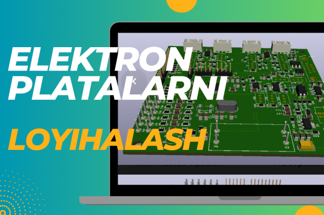 Chop etiladigan elektron platani ishlab chiqaman