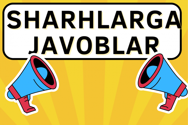 Avito boyicha 5 ta sharhga javoblar