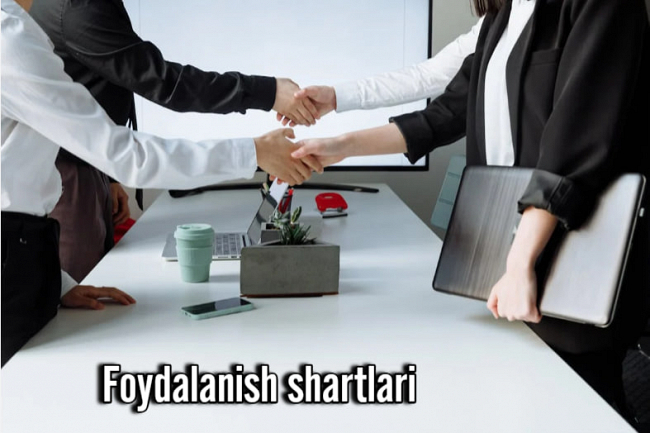 Foydalanish shartlari