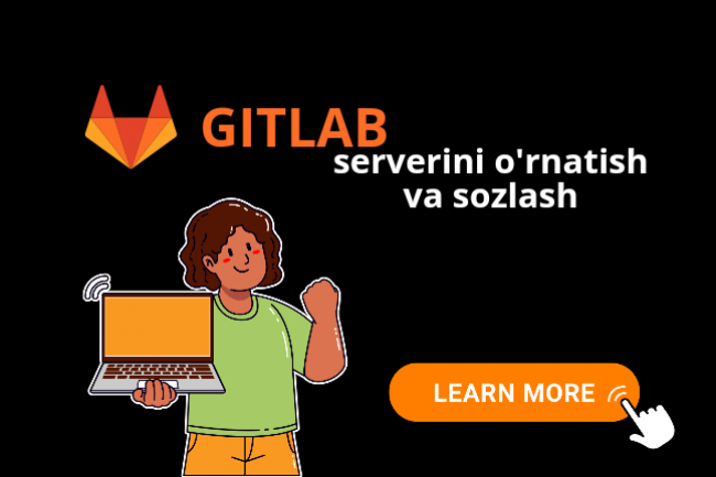 Gitlab serverini ornatish va sozlash