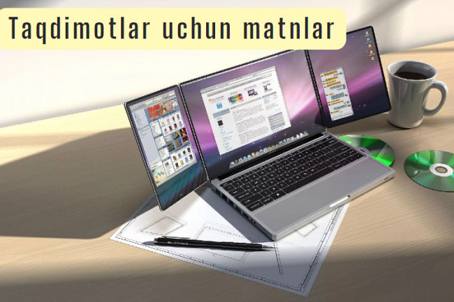 Mutaxassis tomonidan taqdimotlar uchun matnlarni yaratish