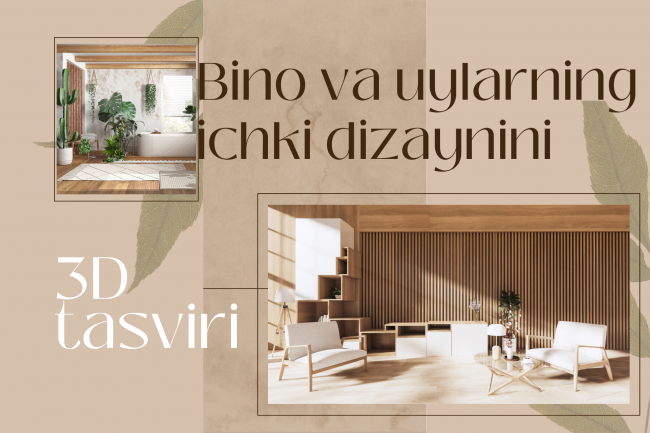 Interyerning 3D dizaynini yarataman