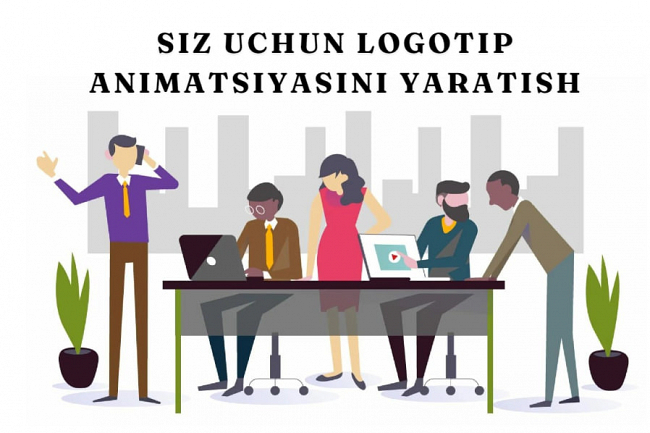 Siz uchun logotip animatsiyasini yaratib beraman