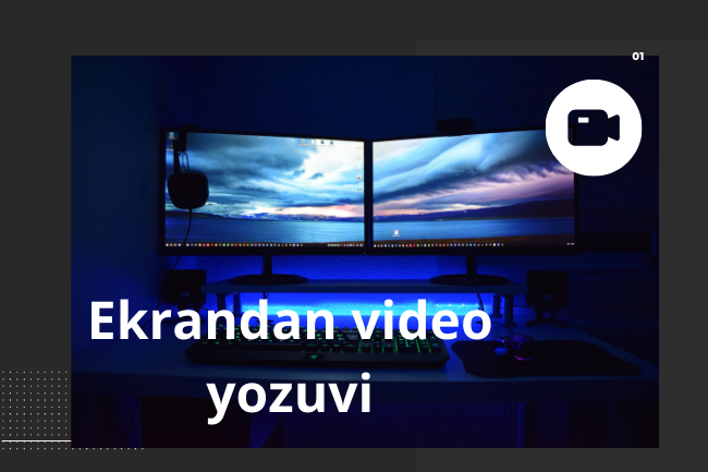 Ekrandan video yozuv.Maruzalar,seminarlar alo sifatda buladi