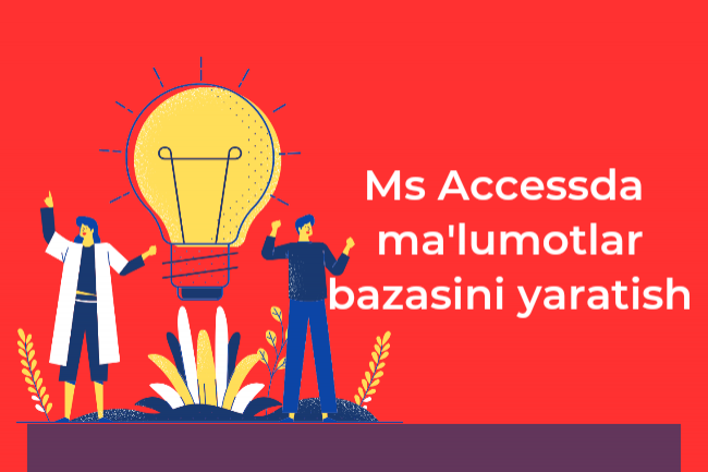 Ms Accessda ochirilgan boglanish orqali  malumotlar bazasini yaratish