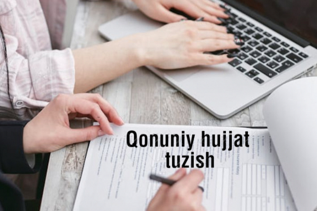 Men qonuniy hujjat, davo tuzaman