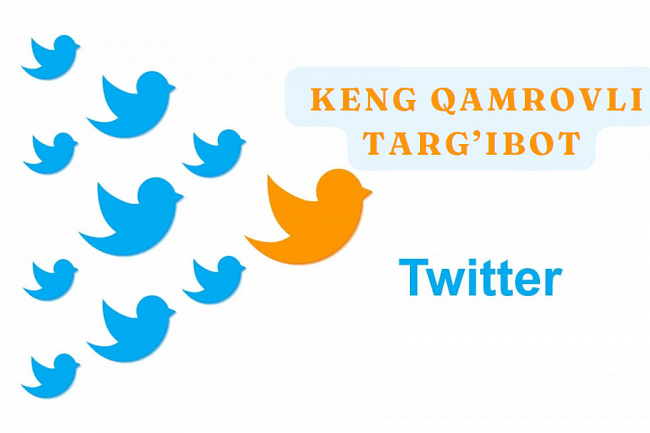Twitterda keng qamrovli targibot