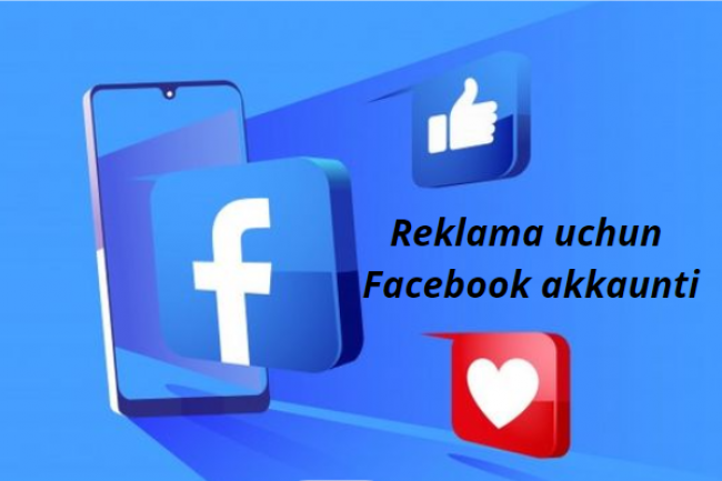 Reklama uchun Facebook akkaunti, sahifa