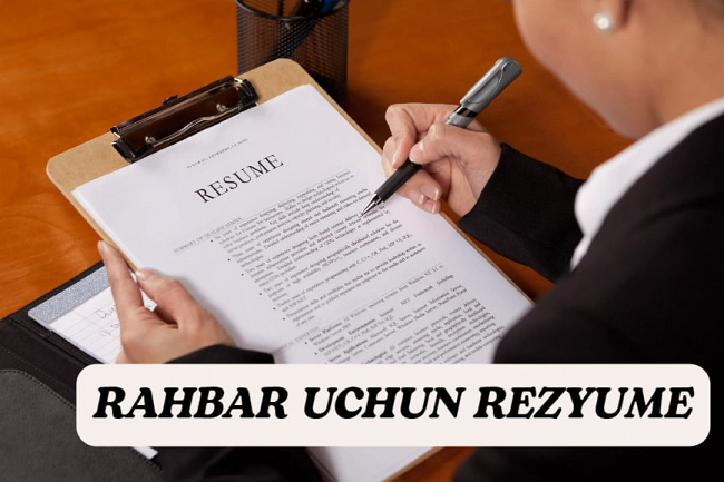 Rahbar uchun rezyume