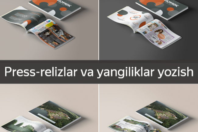 Press-relizlar va yangiliklar yozish