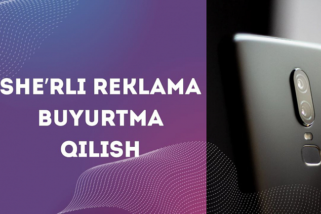 Sherli reklama buyurtma qiling va kop mijozlani jalb qiling