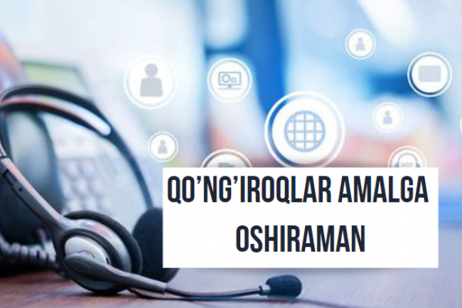 Qongiroqlar amalga oshiraman, koplab loyihalarda tajribam bor