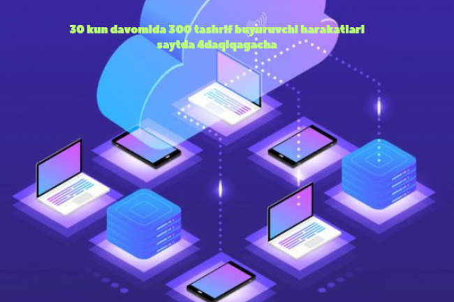 30 kun davomida 300 tashrif buyuruvchi harakatlari saytda 4daqiqagacha