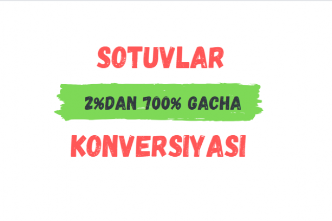 Veb-sayt, onlayn-dokonning konversiya tahlili