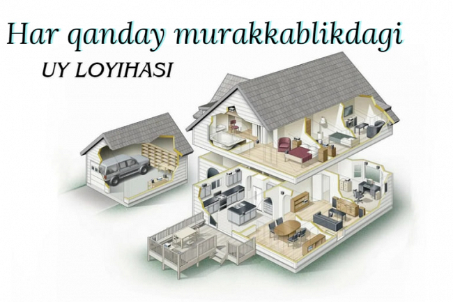 Har qanday murakkablikdagi uy loyihasini bajarib beraman