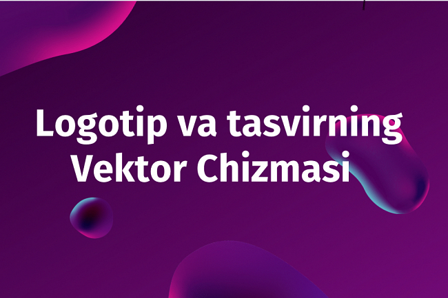 Logotip va tasvirning vektor chizmasi
