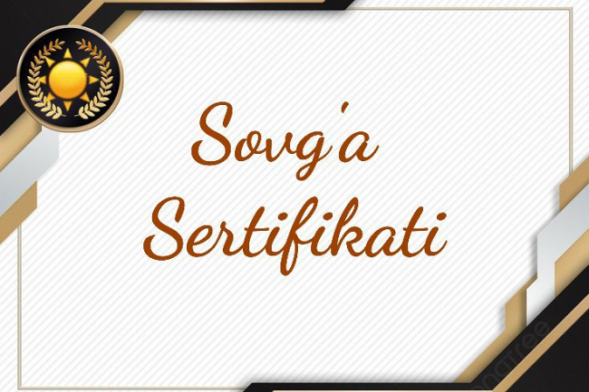 Sovga sertifikati
