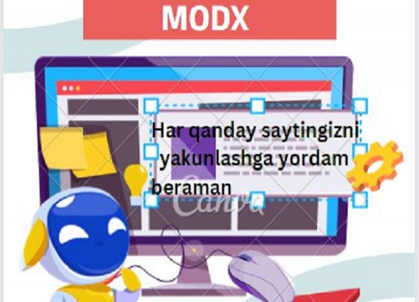MODX da yaratilgan saytlarni yakunlashga yordam beraman