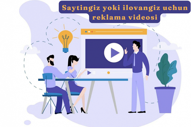 Saytingiz yoki ilovangiz uchun reklama videosini yaratib beraman