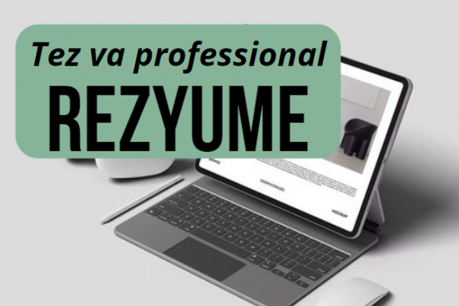 Rezyume yozib beraman. Tez va professional