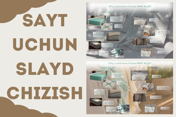 Sayt uchun slayd chizish