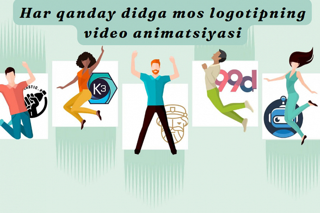 Har qanday didga mos logotipning video animatsiyasini yaratib beraman