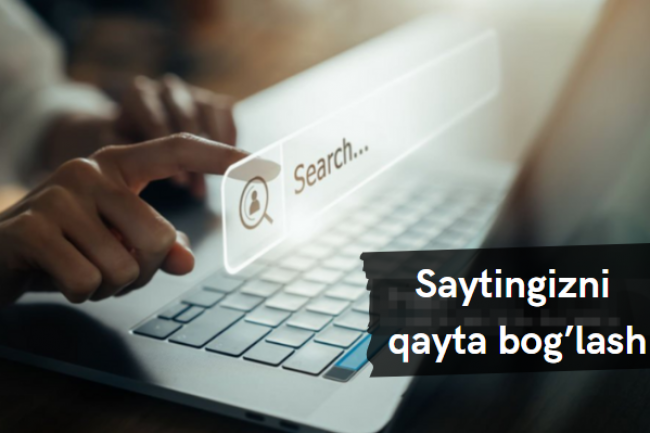 Saytingizni qayta boglash