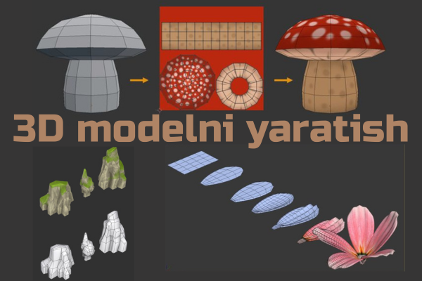 3D modelni yarataman
