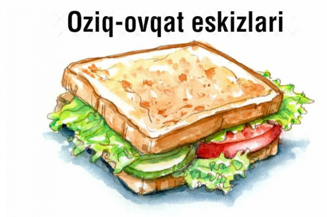 Oziq-ovqat eskizlari procreate