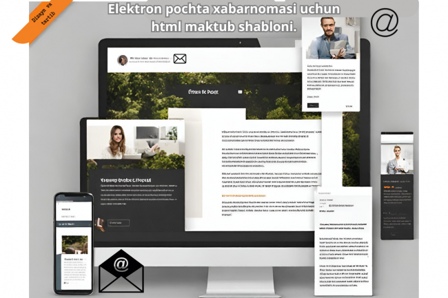 E-mail uchun Html maktub shablonlari. Dizayn va verstka