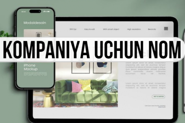 Kompaniya uchun nom. +12 ta variant + domenlar + tekshirish