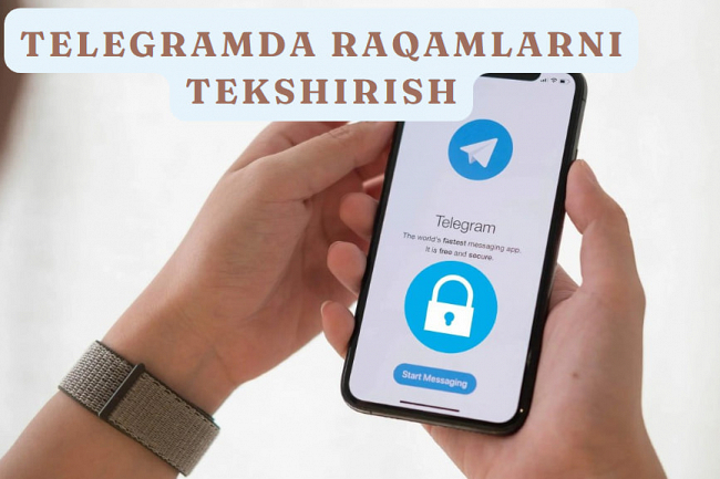 Telegramda royxatdan otish uchun raqamlarni tekshirish