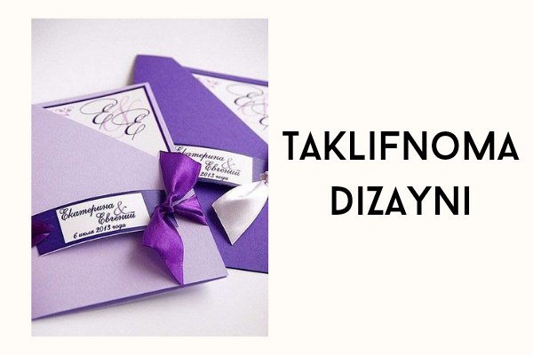 Har qanday tadbir uchun taklifnoma dizayni