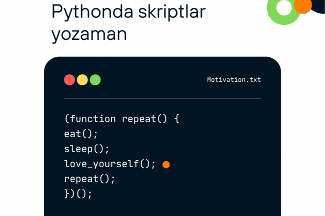Pythonda skript yozaman