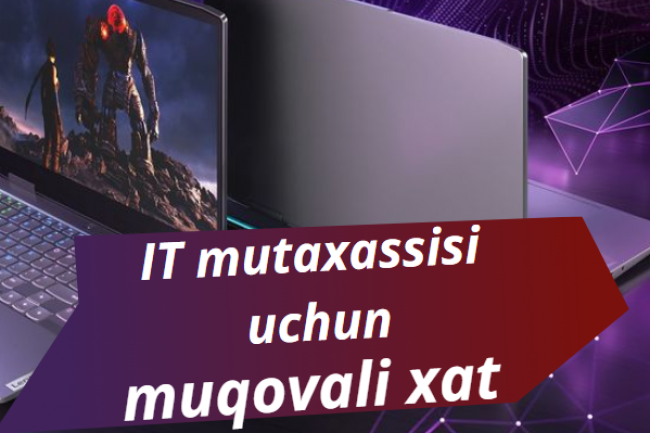 IT mutaxassisi uchun malakali muqovali xat yozib beraman