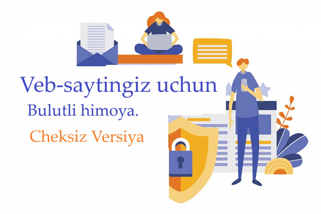 Veb-saytingiz uchun bulutli himoya. Cheksiz versiya