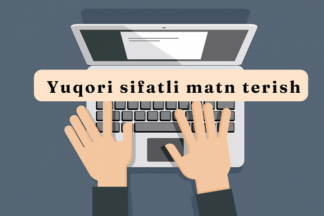 Har qanday bosma manbadan yuqori sifatli matn terish