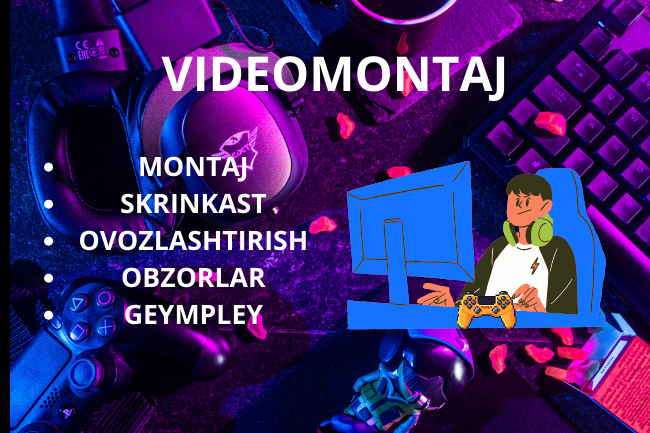 Har qanday yonalishdagi ekran videolari yasash