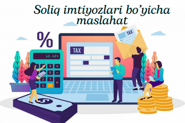 Soliq imtiyozlari boyicha maslahat