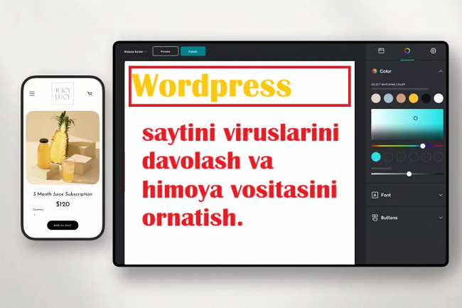 Wordpress saytini viruslarini davolash va himoya vositasini ornatish