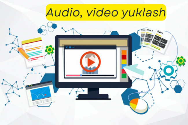 Har qanday video yoki audio yuklab beraman