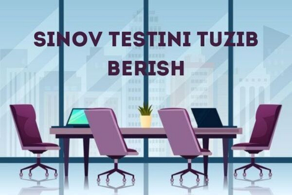 Nomzod uchun test sinovini tuzib beraman