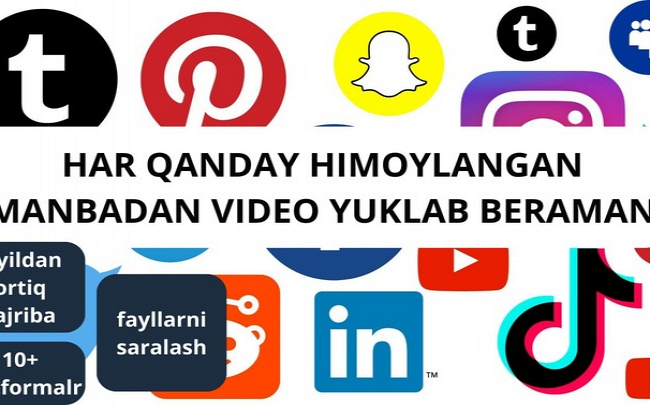 You Tube Kinescope getcourse va shu kabi saytlardan video yuklayman