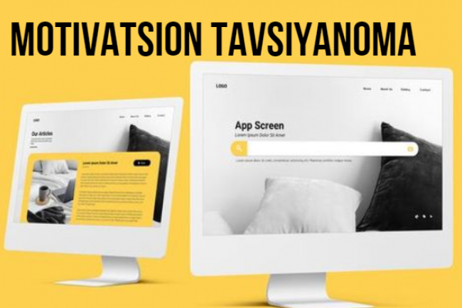 Xorijiy tildagi muqovali xat, motivatsion tavsiyanoma